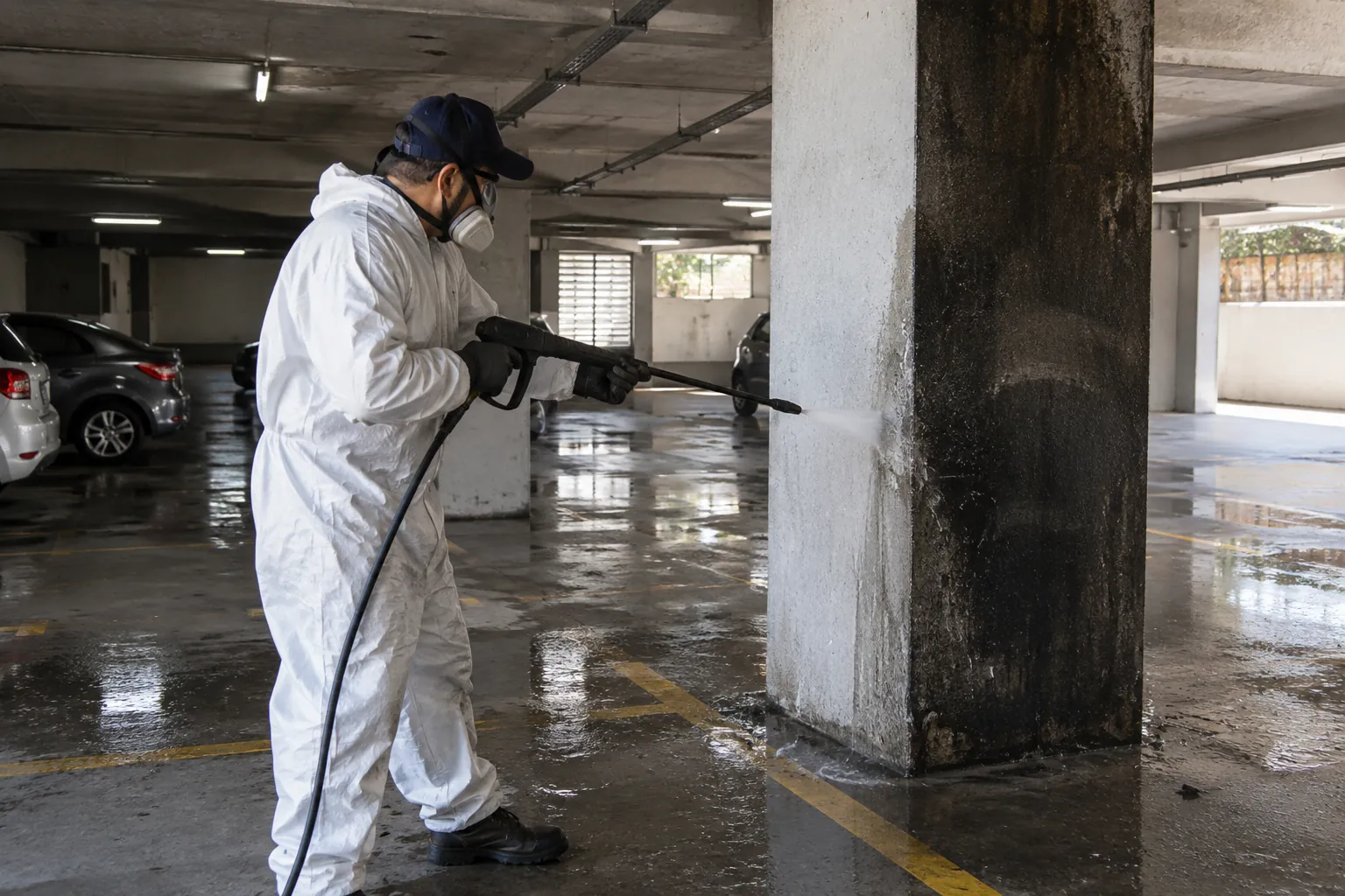 Limpieza y pintura post incendio